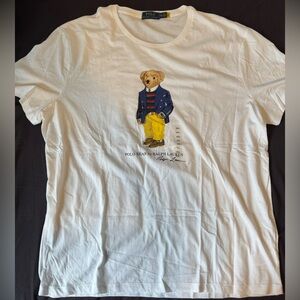 Polo Ralph Lauren White Polo Bear SS T-Shirt
